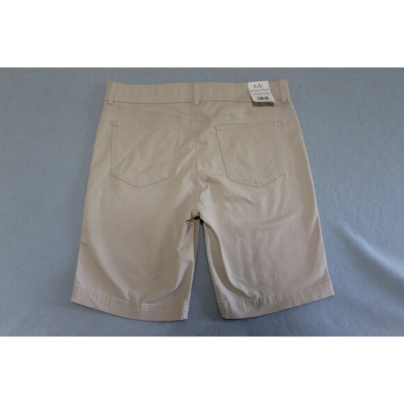 Gloria Vanderbilt Pull On Beige High Rise Shape Effect Bermuda Shorts 14P NWT - Picture 4 of 5